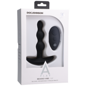 Vibrador de Perlas – Plug Anal de Silicona con Control Remoto