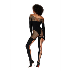 Bodystocking Diamond – Talla Única – Negro