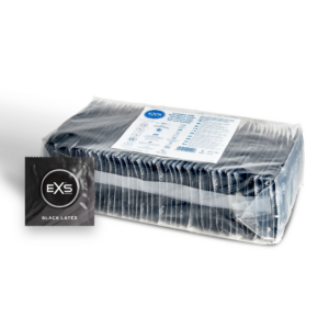 EXS Black Latex Condoms – Condones – 100 Piezas