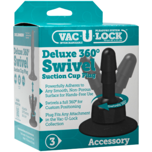 Deluxe 360 Swivel – Plug Anal con Ventosa – 2 Piezas