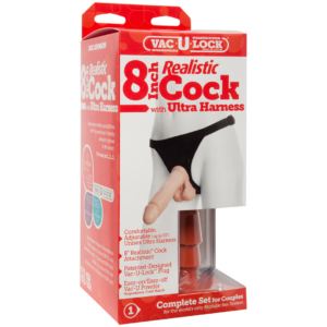 Realistic Cock + Ultra Harness – 8 / 20 cm