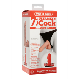 Arnés y Dildo ULTRASKYN – 7 / 18 cm