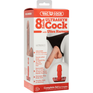 ULTRASKYN Arnés y Dildo – 8 / 20 cm