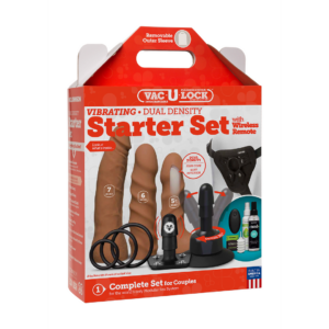Set de Juguetes Vibrantes de Densidad Doble ULTRASKYN + Control Remoto