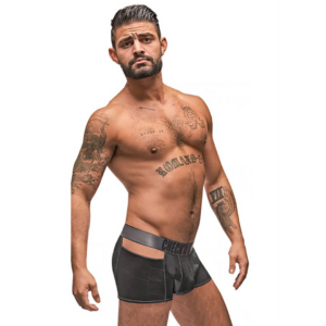 Pantalones Cortos con Corte – XL – Negro