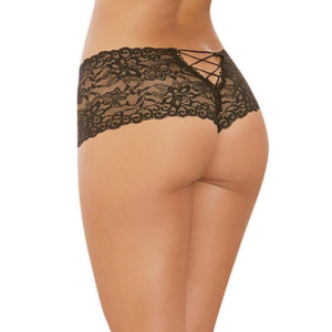 Shorts de Crotch Abierto – M – Negro