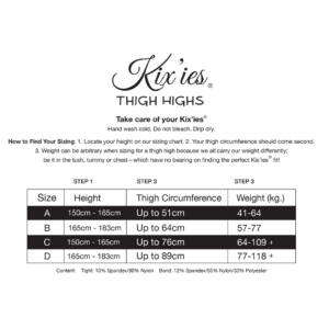 Keila – Thigh High – D – Negro
