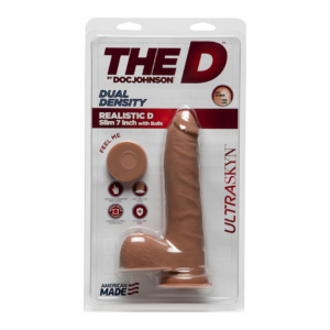 D Slim – Dildo Realista ULTRASKYN con Testículos – 7 / 18 cm