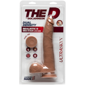 D Slim – Dildo Realista ULTRASKYN con Bolas – 2 Piezas