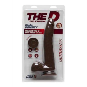 D Slim – Dildo Realista ULTRASKYN con Testículos – 2 Piezas