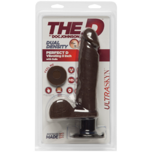 Perfect D – Dildo Realista Vibrante ULTRASKYN con Testículos – 2 Piezas
