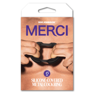 The Paradox – Silicone/Metal Cock Ring – 45mm – Black