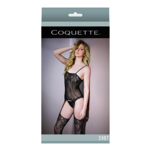 Cami Top with Suspenders and Stockings – One Size