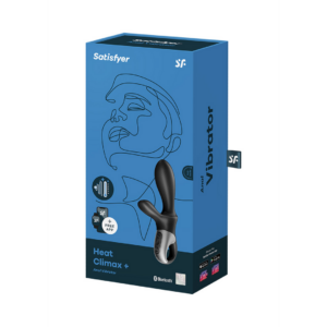 Heat Climax – Vibrador Anal Calentador – Negro