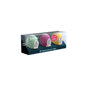 Masturbator Egg Set – Riffle, Bubble, Fierce – 3 Pieces