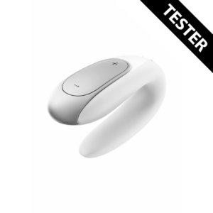 Double Fun Partner Vibrator – White – Tester