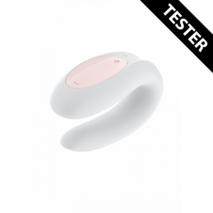 Double Joy Partner Vibrator – White – Tester