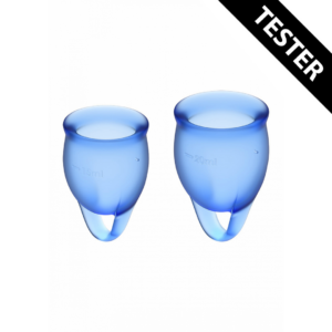 Siéntete Segura – Copa Menstrual – Azul Oscuro – Tester