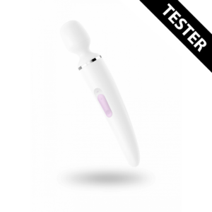 Wand-er Woman – Wand Vibrator – White/Chrome – Tester