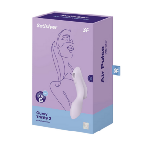 Curvy Trinity 2 – Insertable Air Pulse Vibrator – Violet