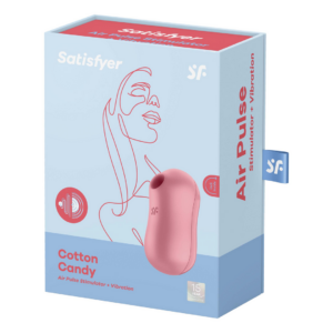 Algodón de Azúcar – Vibrador de Doble Pulso de Aire – Rojo Claro