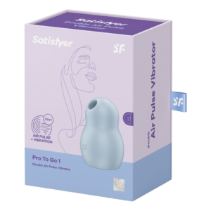 Pro to Go 1 – Double Air Pulse Vibrator – Azul
