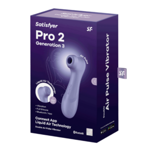 Pro 2 Generation 3 – Double Air Pulse Vibrator – Liquid Air and Connect App – Lila