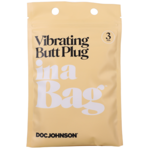 Vibrating Butt Plug – 3 / 8 cm – Black