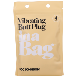 Vibrating Butt Plug – 4 / 10 cm – Black