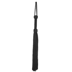 Flogger de ante de cuero – Negro