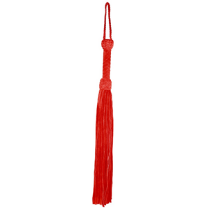 Flogger de ante de cuero – Rojo