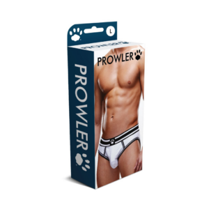 Slip Abierto – XL – Blanco/Negro