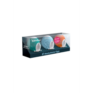 Masturbator Egg Set – Naughty, Savage, Crunchy – 3 Pieces