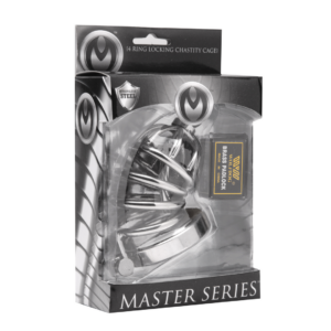 Asylum – Jaula de Castidad con 4 Anillos – S/M