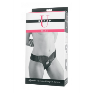 Bella – Dildo Strap-On Acolchado de Terciopelo Ajustable