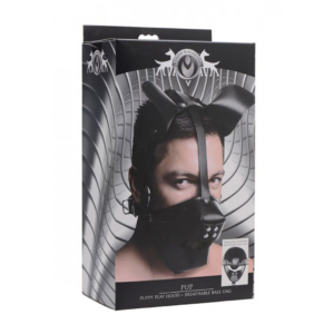 Pup – Máscara de juego para cachorros + Ball Gag transpirable
