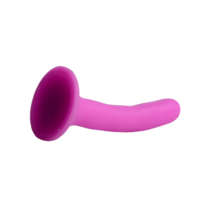Dildo con arnés de silicona – S – Rosa