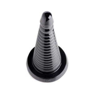 Cono Anal Estriado Gigante – Negro