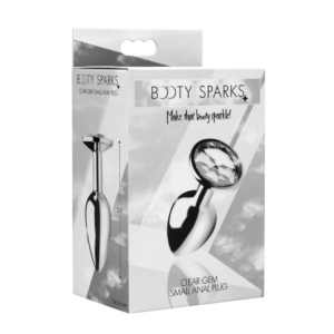 Plug Anal Pequeño de Gemas Transparentes – Transparente