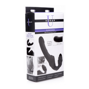 Slim Rider – Ribbed Vibrating Strapless Strap-On