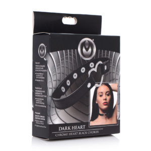 Dark Heart – Chrome Heart Collar Negro