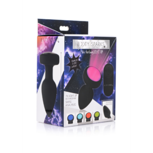 Silicone Vibrating LED Plug – Medium