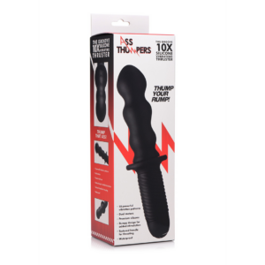 The Groove – Silicone Vibrator with Handle – Black