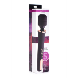 Scepter – Masajeador de varita de silicona – Negro