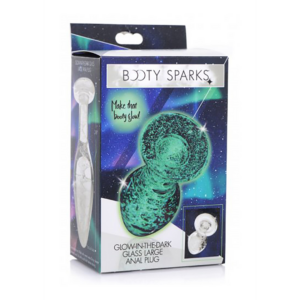 Glow-In-The-Dark – Glass Butt Plug – Large