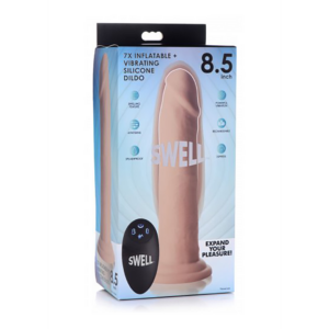 Swell – Inflatable and Vibrating Silicone Dildo – 7 / 18 cm