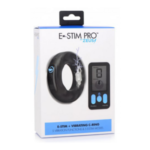 E-Stim Pro – Silicone Vibrating Cockring + Remote Control