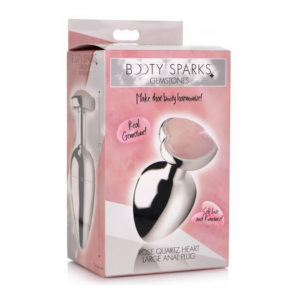 Rose Quartz Heart – Butt Plug – Large