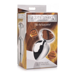 Tiger Eye Heart – Butt Plug – Large