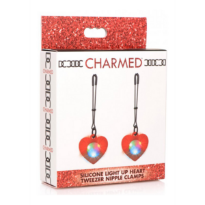 Light Up – Silicone Heart Tweezers Nipple Clamps